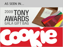 Paper Culture as seen in the Tony Awards Gala Bag and Cookie!