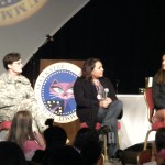 Panel with Army Colonel, EA Executive, and Brandi Chastain