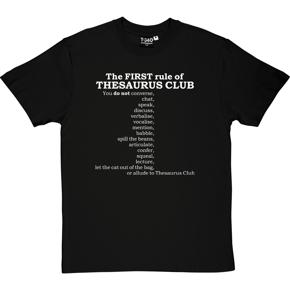 The First Rule of Thesaurus Club Is-Red Molotov